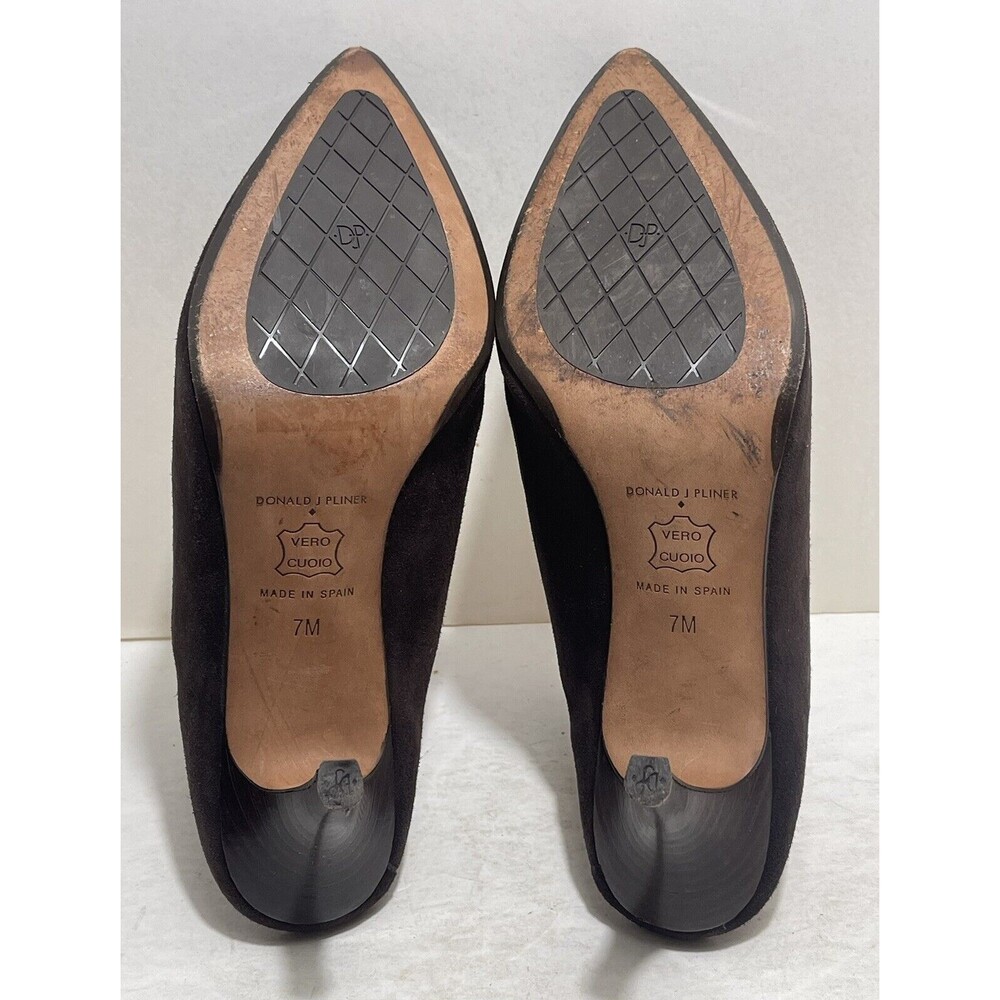 Donald J. Pliner TRIST2-LL M070 Bronze Metallic Lizzard Heeled Mule Size 7M EUC - Picture 12 of 14